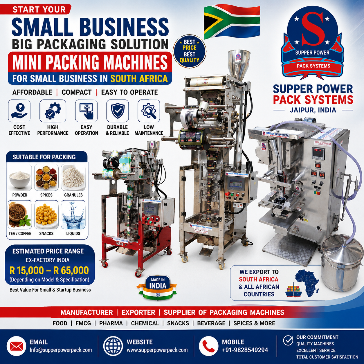 Small Business Packing Machine Cost South Africa