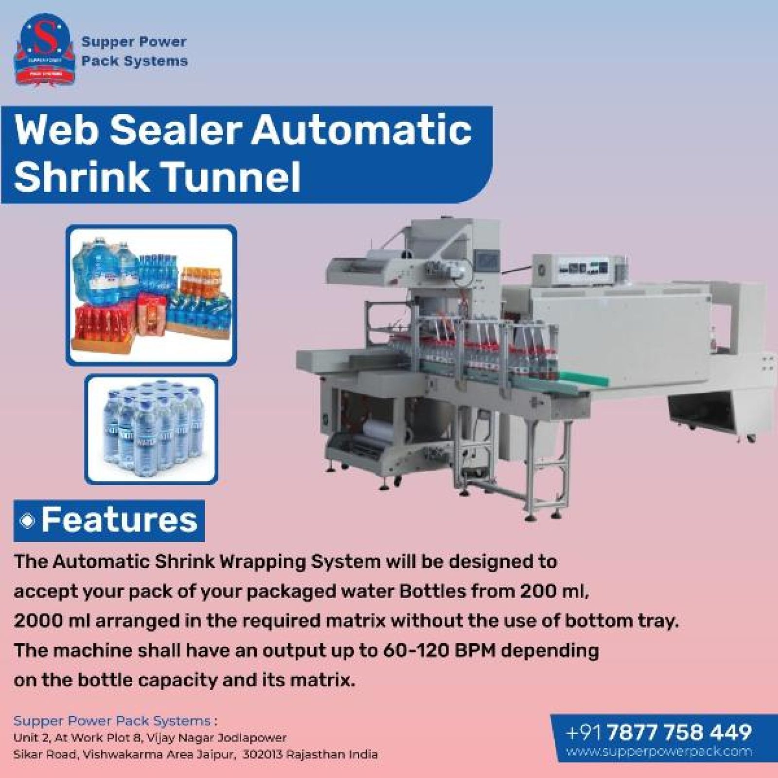 FMCG Shrink Film Packaging Machine Netherlands
